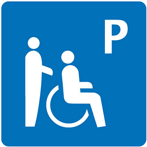 Barrierefreier Parkplatz